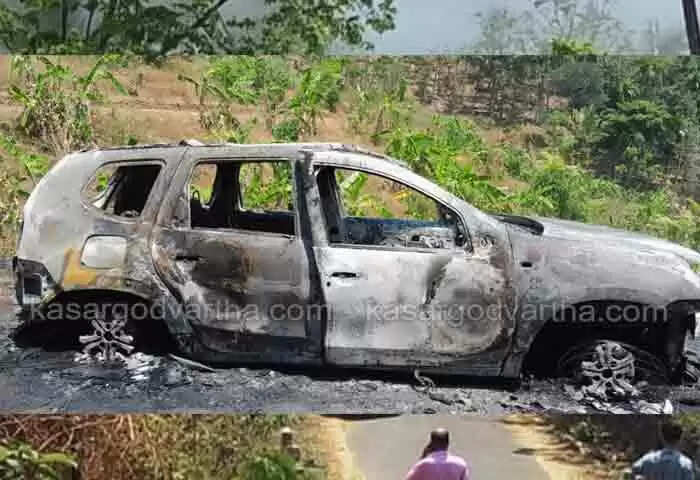 Fire | ഓടിക്കൊണ്ടിരുന്ന കാറിന് തീപ്പിടിച്ചു; കുട്ടികളും സ്ത്രീകളും ഉൾപെടെയുള്ള കുടുംബം അത്ഭുതകരമായി രക്ഷപ്പെട്ടു