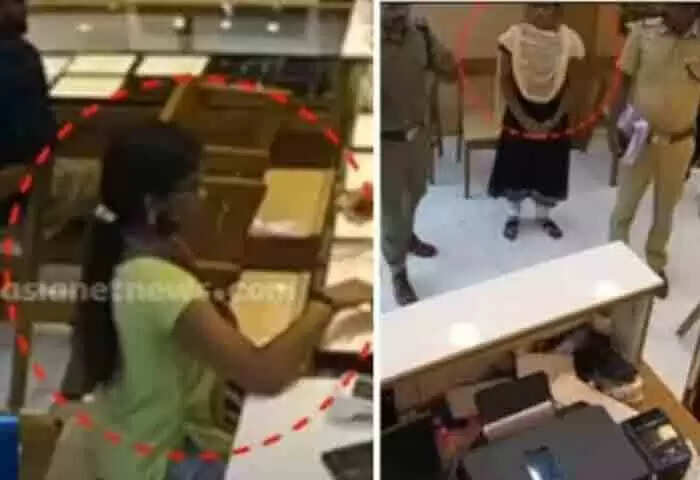 Arrested | 'സഹോദരിയുടെ കുട്ടിക്ക് സ്വര്ണം വാങ്ങാന് എന്ന വ്യാജേന ജ്വലറിയിലെത്തി, മാലയുമായി മുങ്ങി'; യുവതി അറസ്റ്റില്
