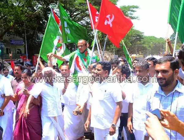 കാസര്കോട്ട് പി. കരുണാകരന് ഹാട്രിക് ജയം; ആശ്വാസം