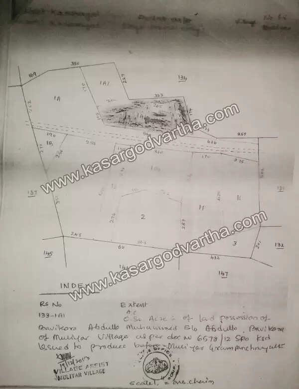 കാസര്കോട് കോട്ട ഭൂമി കയ്യേറിയതിന് പിന്നാലെ മുളിയാര് പ്ലാന്റേഷന്റെ 10 ഏക്കര് സ്ഥലവും വ്യാജ പട്ടയമുണ്ടാക്കി കയ്യേറി