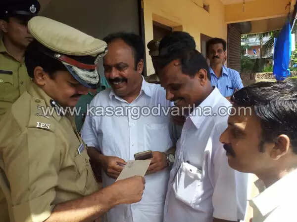 കുഡ്ലു ബാങ്ക് കൊള്ള: എ.ഡി.ജി.പി. എന്. ശങ്കര് റെഡ്ഡി കാസര്കോട്ടെത്തി പരിശോധന നടത്തി