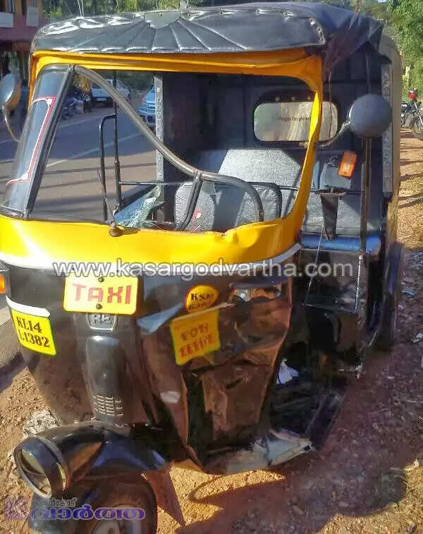 ചൂരിയില് ബൈക്കും ഓട്ടോയും കൂട്ടിയിടിച്ച് യുവാവിന് ഗുരുതരം
