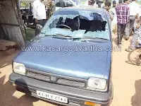 കോട്ടിക്കുളത്ത് സംഘര്ഷം പടരുന്നു; ലീഗ് പ്രവര്ത്തകനെ അക്രമിച്ച് കാര് തകര്ത്തു