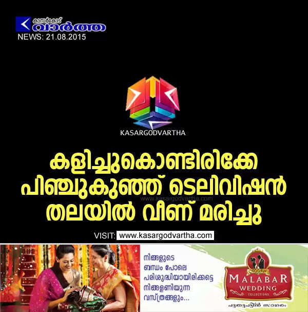 കളിച്ചുകൊണ്ടിരിക്കേ പിഞ്ചുകുഞ്ഞ് ടെലിവിഷന് തലയില് വീണ് മരിച്ചു