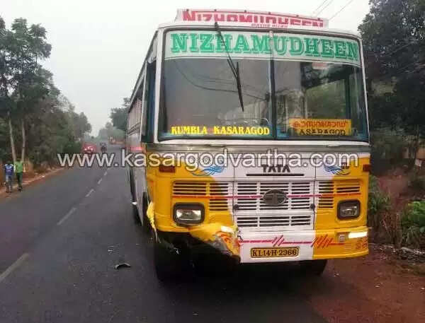 ബസില് തട്ടി വാന് നിയന്ത്രണം വിട്ടുമറിഞ്ഞു; ഡ്രൈവര് അത്ഭുതകരമായി രക്ഷപ്പെട്ടു
