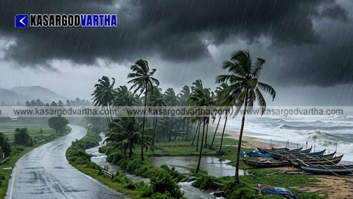 Heavy rain in Kerala.