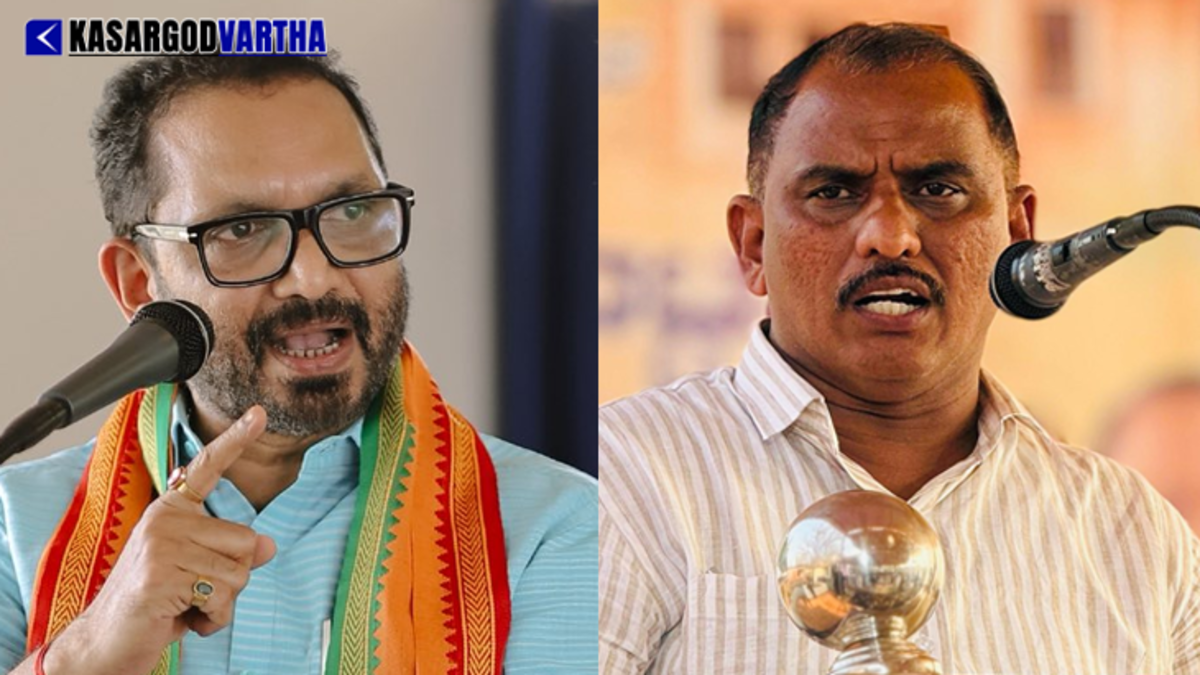UDF candidate AKM Ashraf and BJP candidate K Surendran in the 2026 Manjeshwaram election battle.
