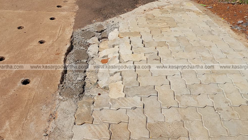 Interlocks upheaved on footpath in Mogral