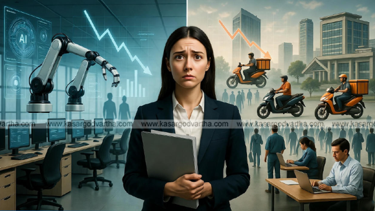 Image showing job loss due to AI and automation in India.