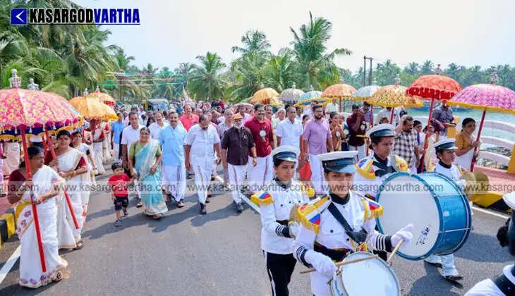 Newly inaugurated Kadinjimoola-Mattummal bridge across Nileshwaram river