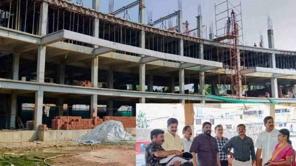 KURDFC inspection of Neeleswaram Bus Stand project