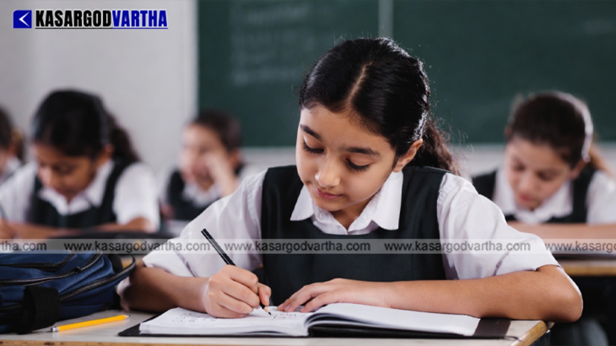 A child looking frustrated while solving math problems with a brain scan illustration.