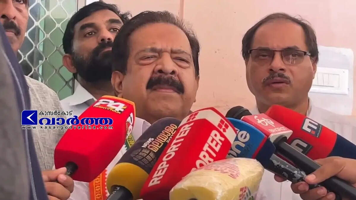 Ramesh Chennithala speaking to media about Kottayam Medical College incident.
