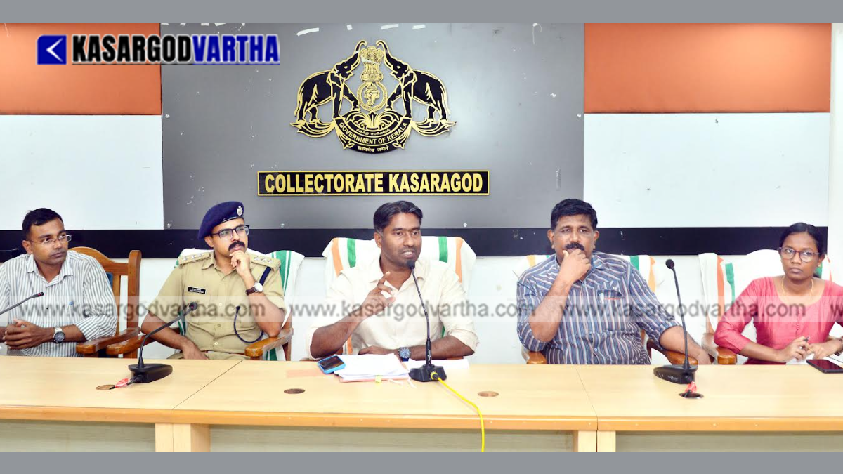 Conceptual image representing an official meeting chaired by the District Collector regarding infrastructure.