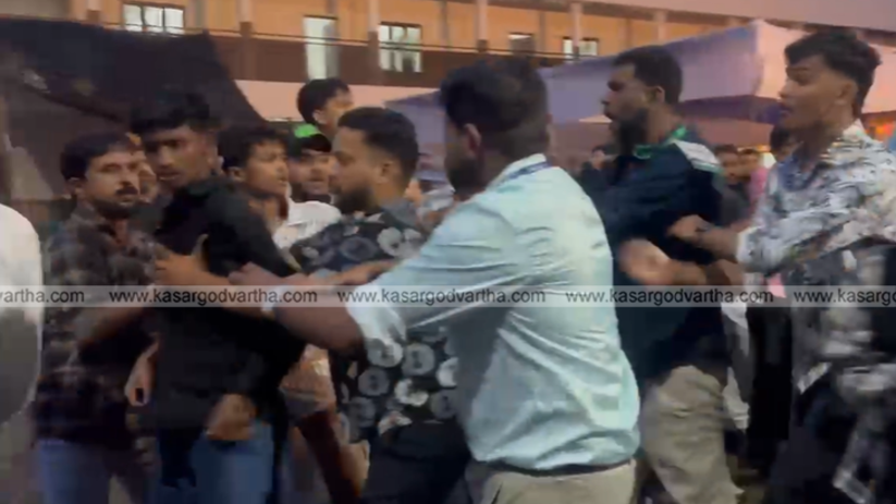 Student with a fractured and bandaged hand after Kalolsavam violence.