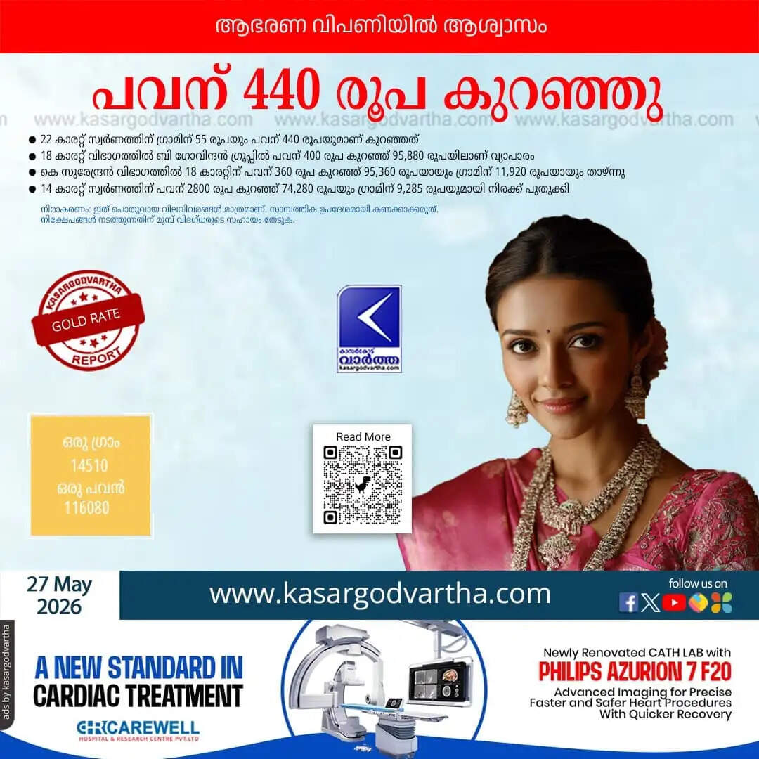 Kerala Gold Price May 27