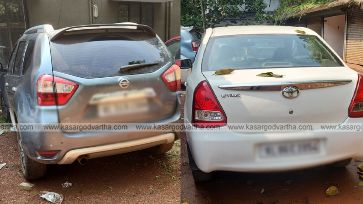 Police checking car during combing operation.