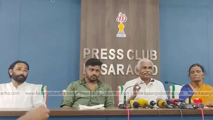 CPM leader PV Bhaskaran and family press meet