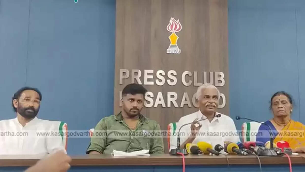 CPM leader PV Bhaskaran and family press meet