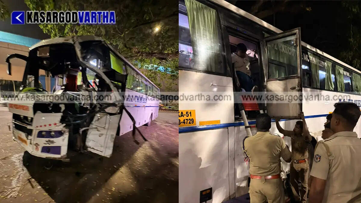  Multiple-vehicle collision on Kallangai National Highway in Kasaragod; bus passengers rescued safely