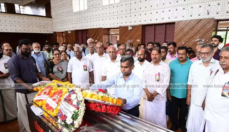 Former MLA M Narayanan's funeral procession with state honors