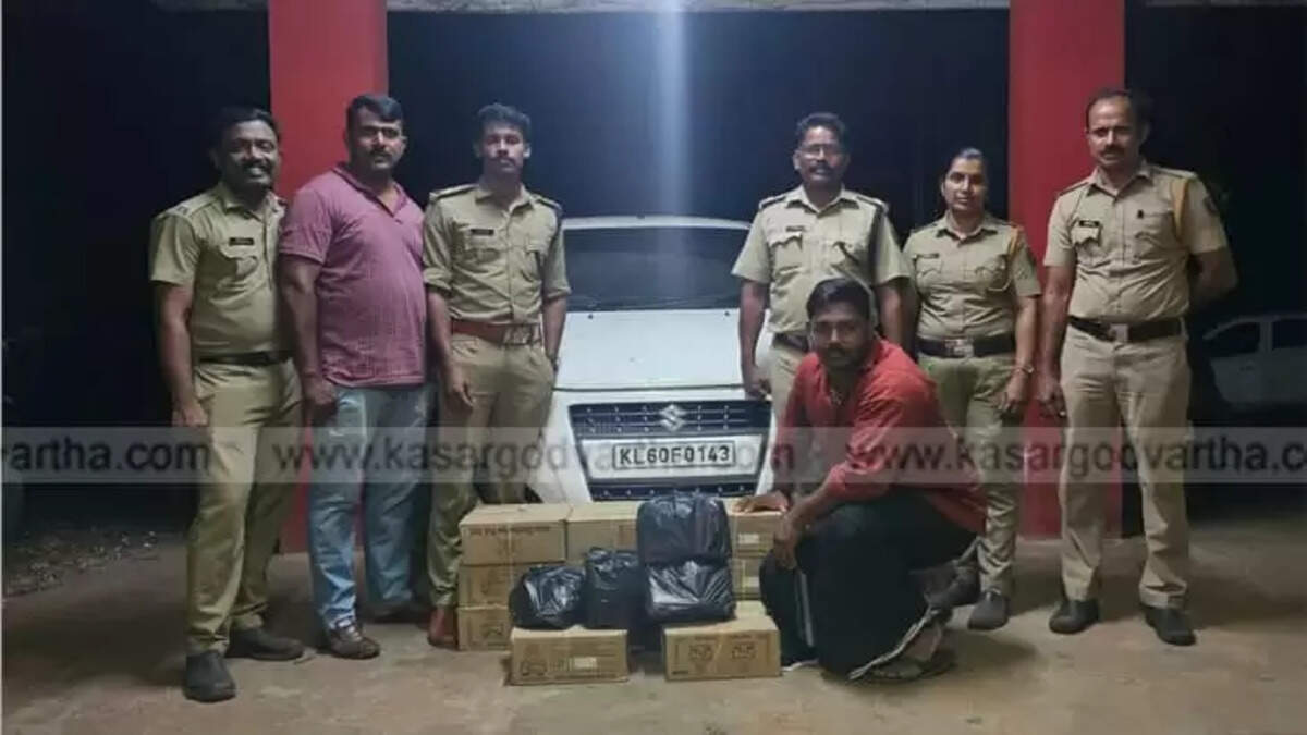 Man Arrested in Kanhangad for Smuggling 110 Litres of Foreign Liquor for Local Election Distribution