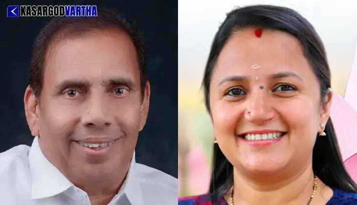 Political flags of various parties in Kasaragod during the 2026 election campaign.