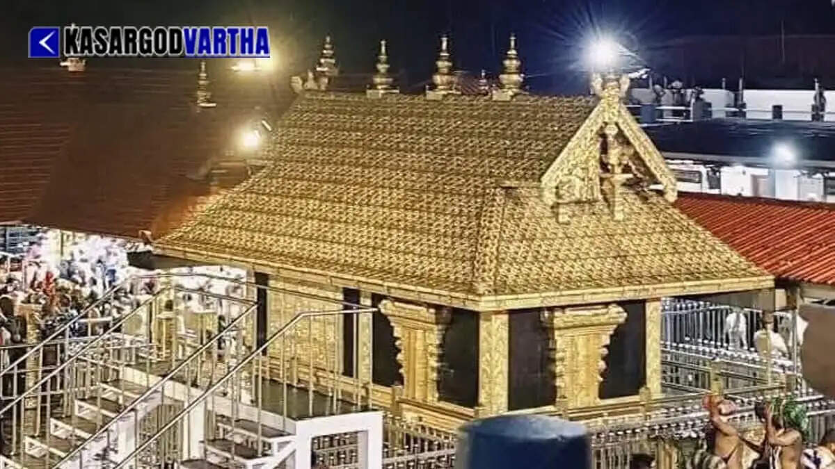 Discolouration spotted on Sabarimala golden sanctum roof; Thiruvabharanam Commissioner conducts urgent inspection.