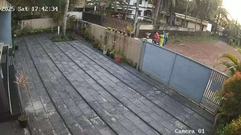 CCTV footage of blade mafia threatening couple out