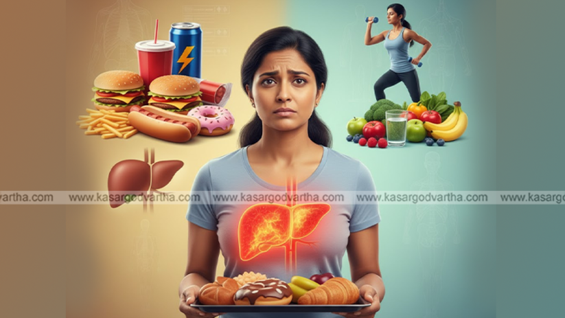 Chart showing 10 foods that damage the liver