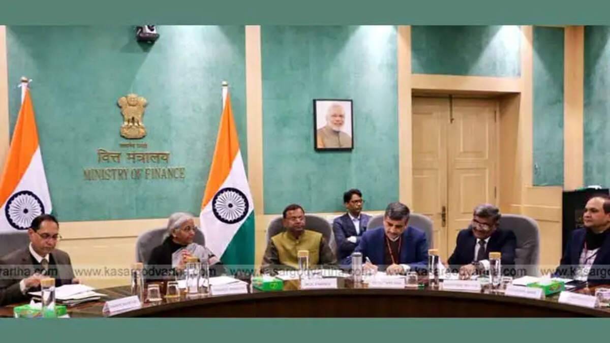 Officials in a meeting discussing budget preparation.