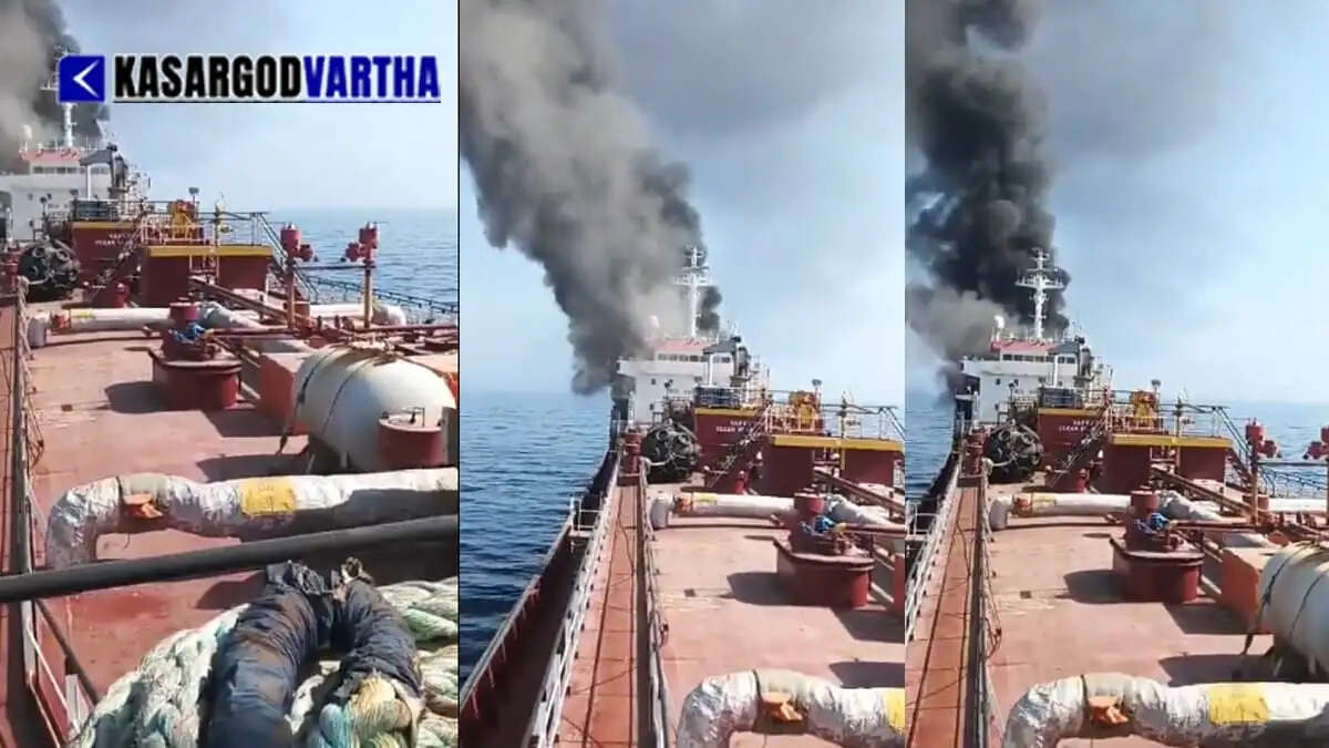 Ship sinks off Oman coast; US Navy and commercial vessel miraculously rescue 14 Indian crew members.