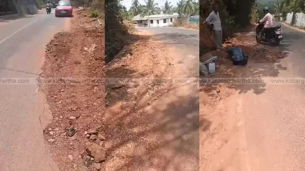 Road Destroyed by Repeated Digging