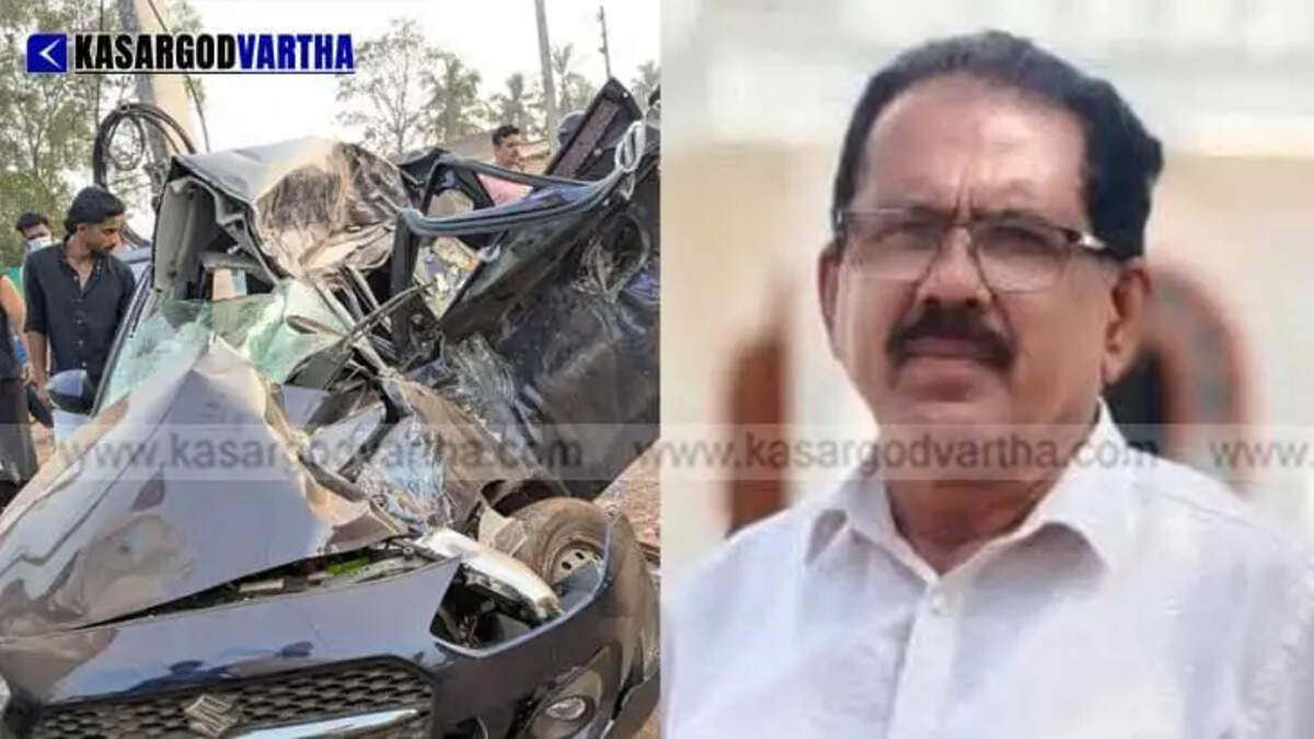 Son Driving Car Collides with Karnataka RTC Bus in Kasaragod; Father Dilled, 22-Year-Old Seriously Injured