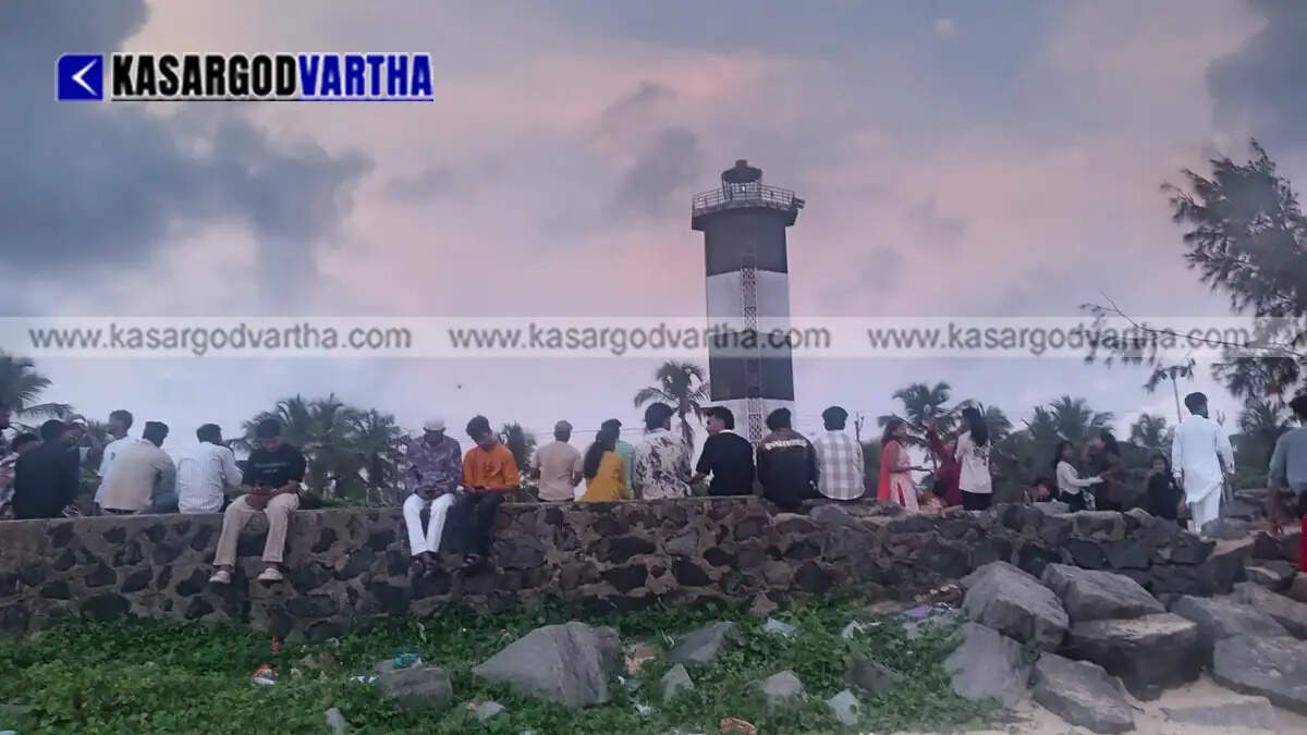 Conceptual image of the Nellikunnu Beach and its iconic lighthouse in Kasaragod.