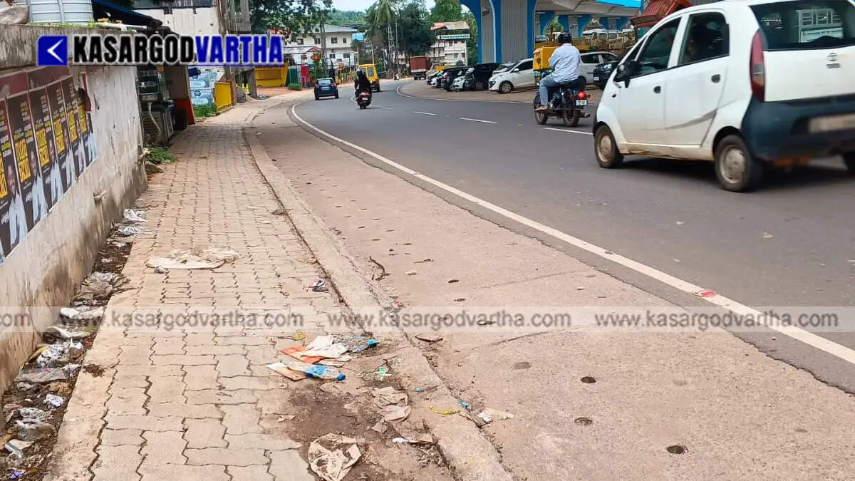 Representational image of waste and liquor bottles dumped under a modern flyover