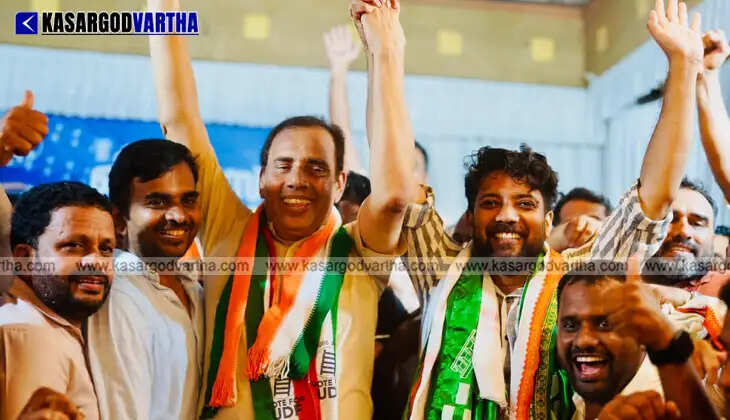 UDF candidate Kallatra Mahin Haji campaigning in Kasaragod constituency in March 2026.