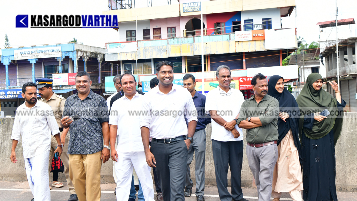  District Collector Arjun Pandyan inspecting the Nullippadi site.