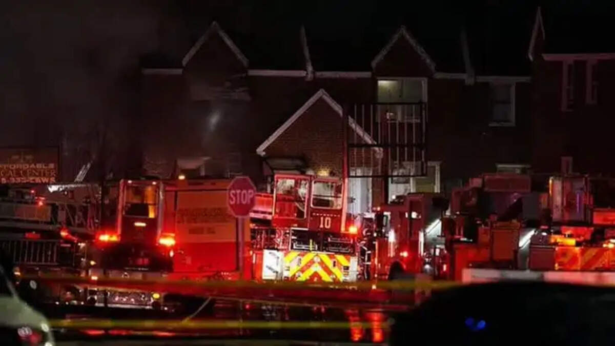 The jet fuel soaking some of the nearby row homes and caught fire