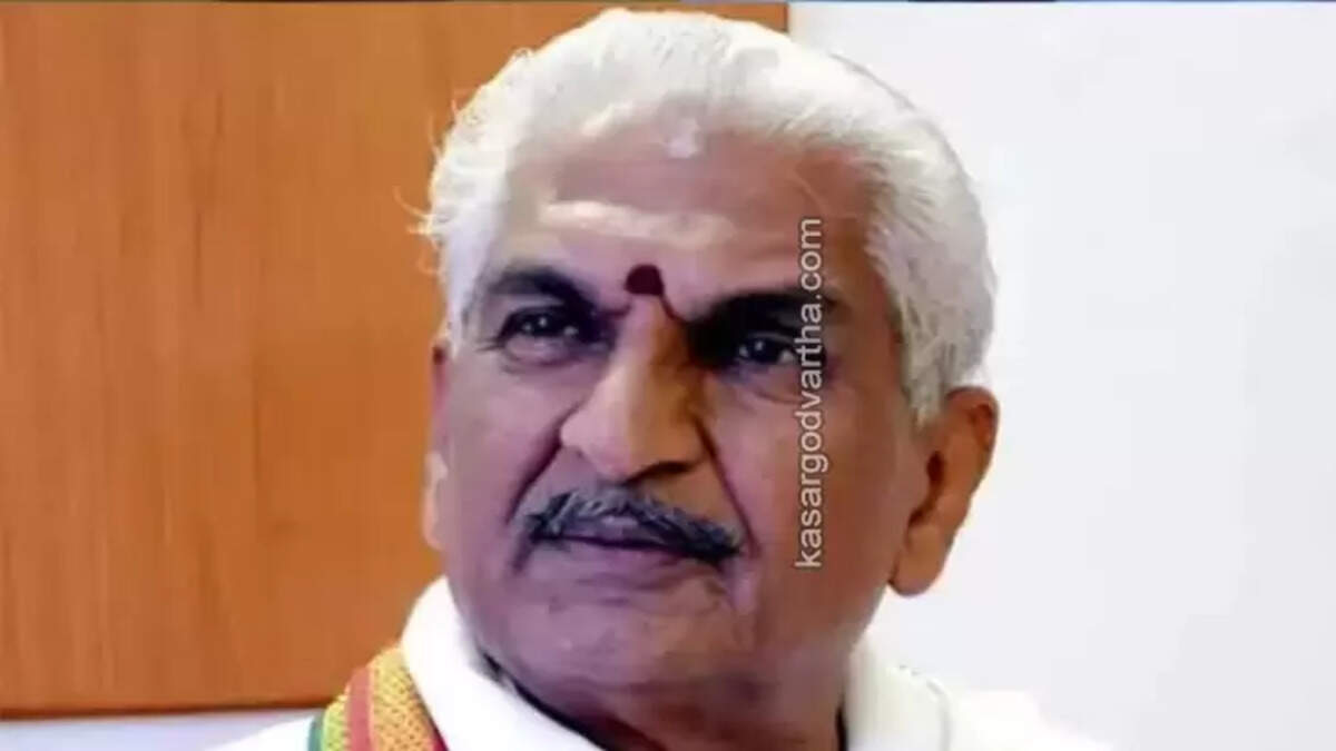Portrait of RSS leader Dr. Kalladka Prabhakar Bhat.