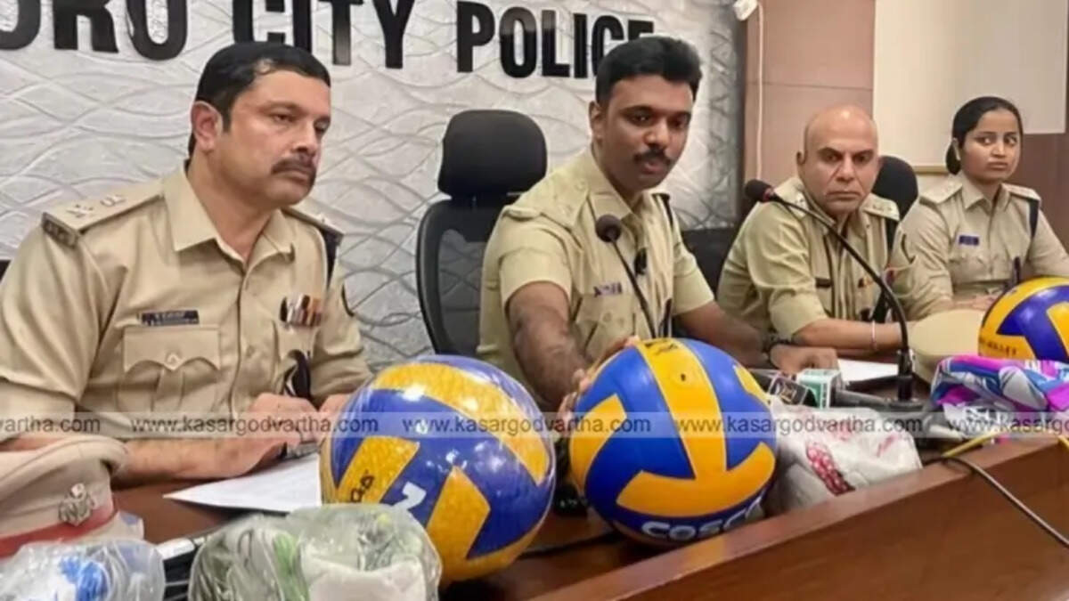 Counterfeit sports equipment seized by police in Mangaluru.
