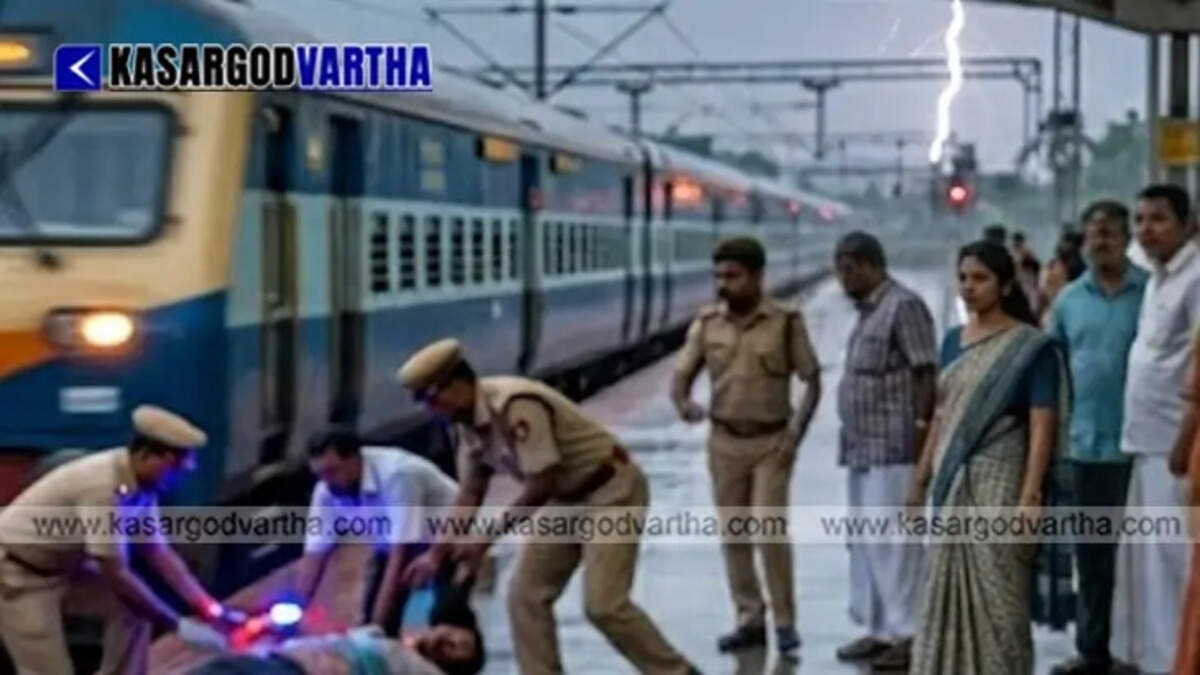 Ottapalam railway station platform and tracks representing the location of the train accident