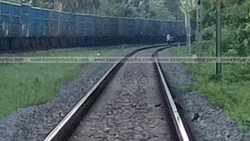 Tilting train on a curved railway track