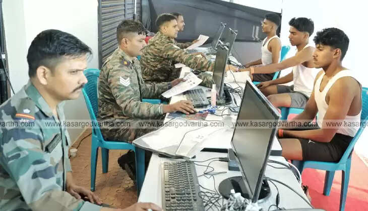 Agniveer recruitment rally at Vidyanagar stadium Kasaragod