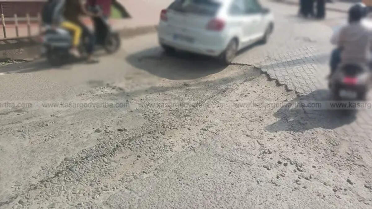 Broken Road at Chandragiri Junction, Kasargod