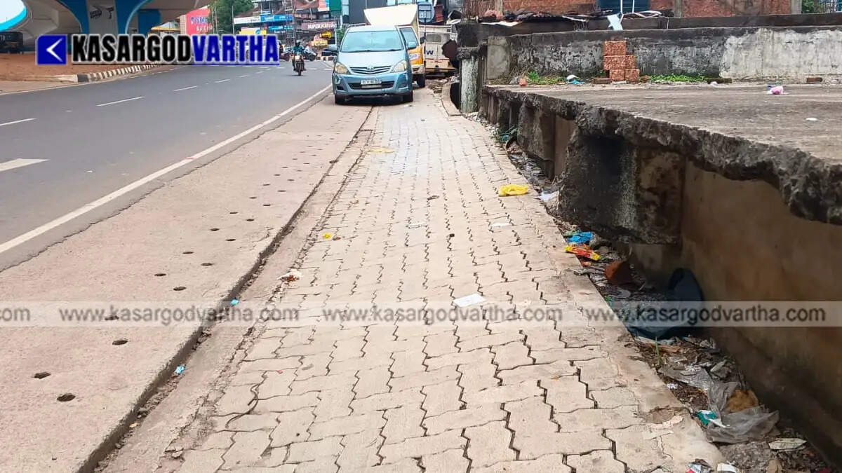 Representational image of waste and liquor bottles dumped under a modern flyover