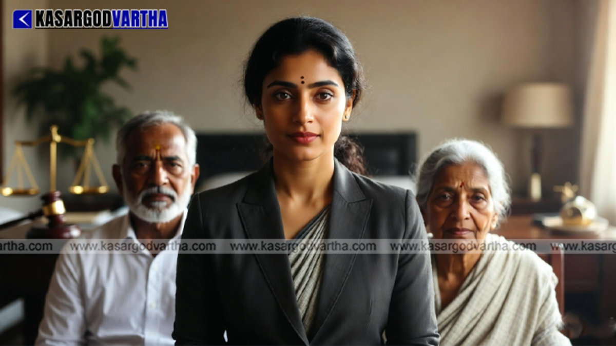 A married daughter taking care of her elderly parents in India representing legal duty
