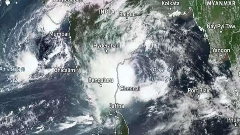 Image Representing Cyclone Montha Hits Andhra Coast Near Machilipatnam, Causing Extensive Damage