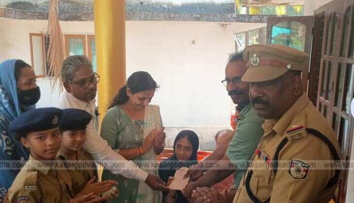 Students Police Cadets and Janamaithri Police Visit Ailing Classmate Nafiya as Part of Friends at Home Project
