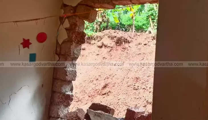 Mother and Six-Month-Old Baby Miraculously Escape as Retaining Wall Collapses onto Quarter's Room Due to Heavy Rain in Melparamba